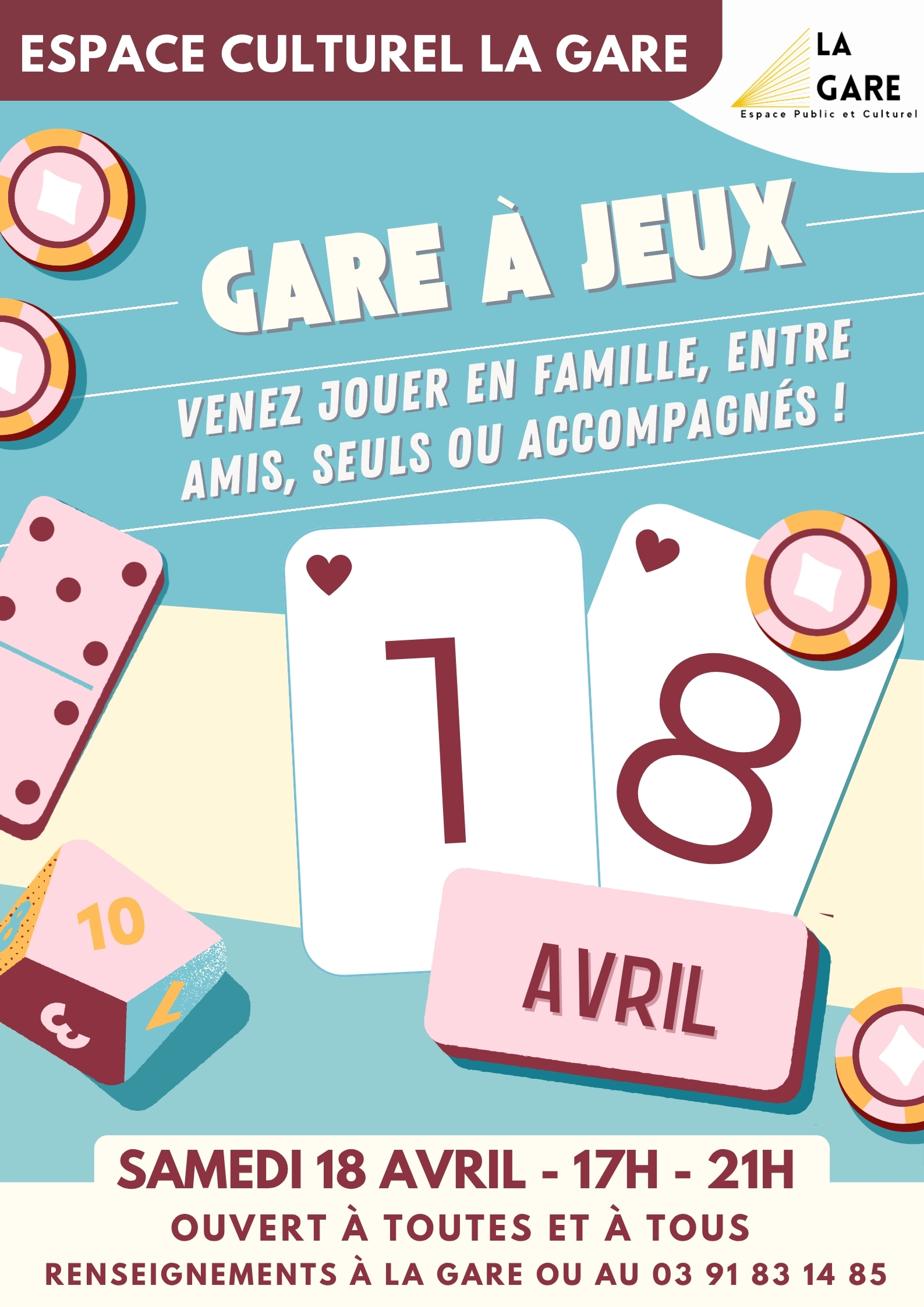 gare à jeux 18 avril