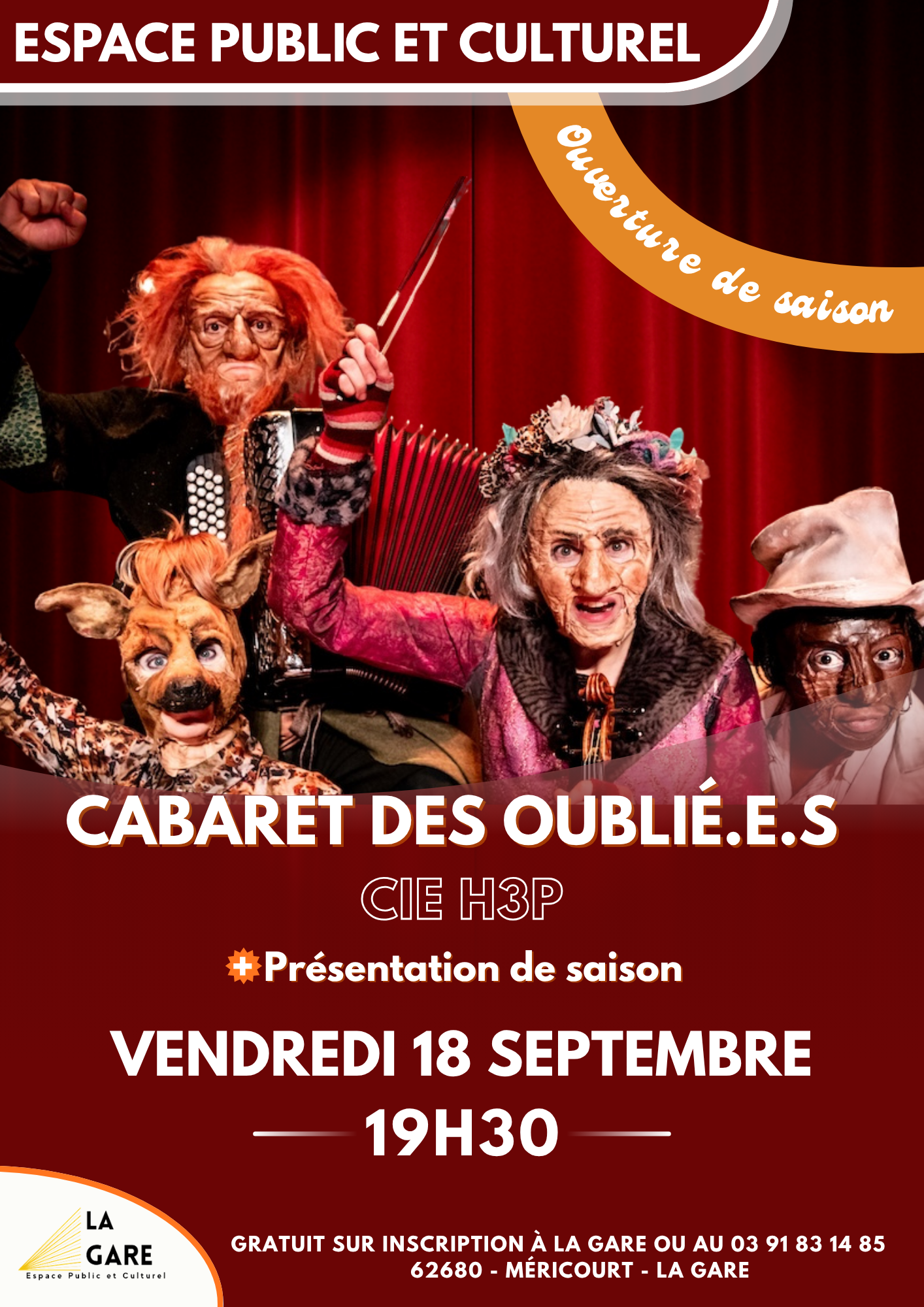 rentrée cabaret des oubliés