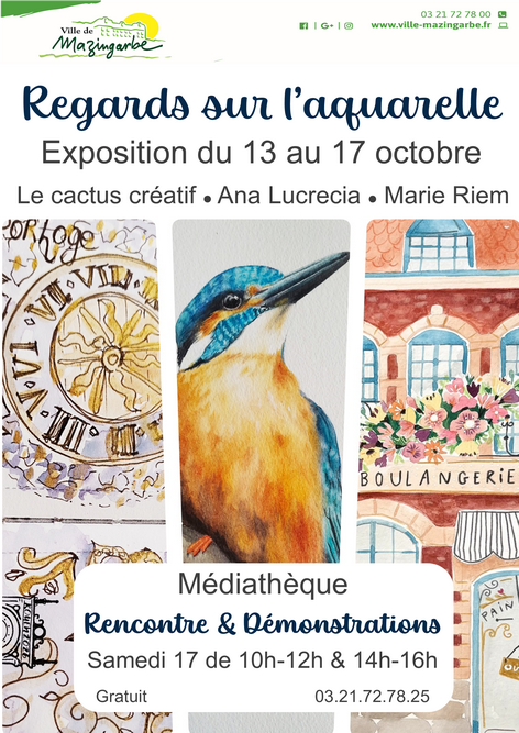 Exposition de 3 artistes aquarellistes