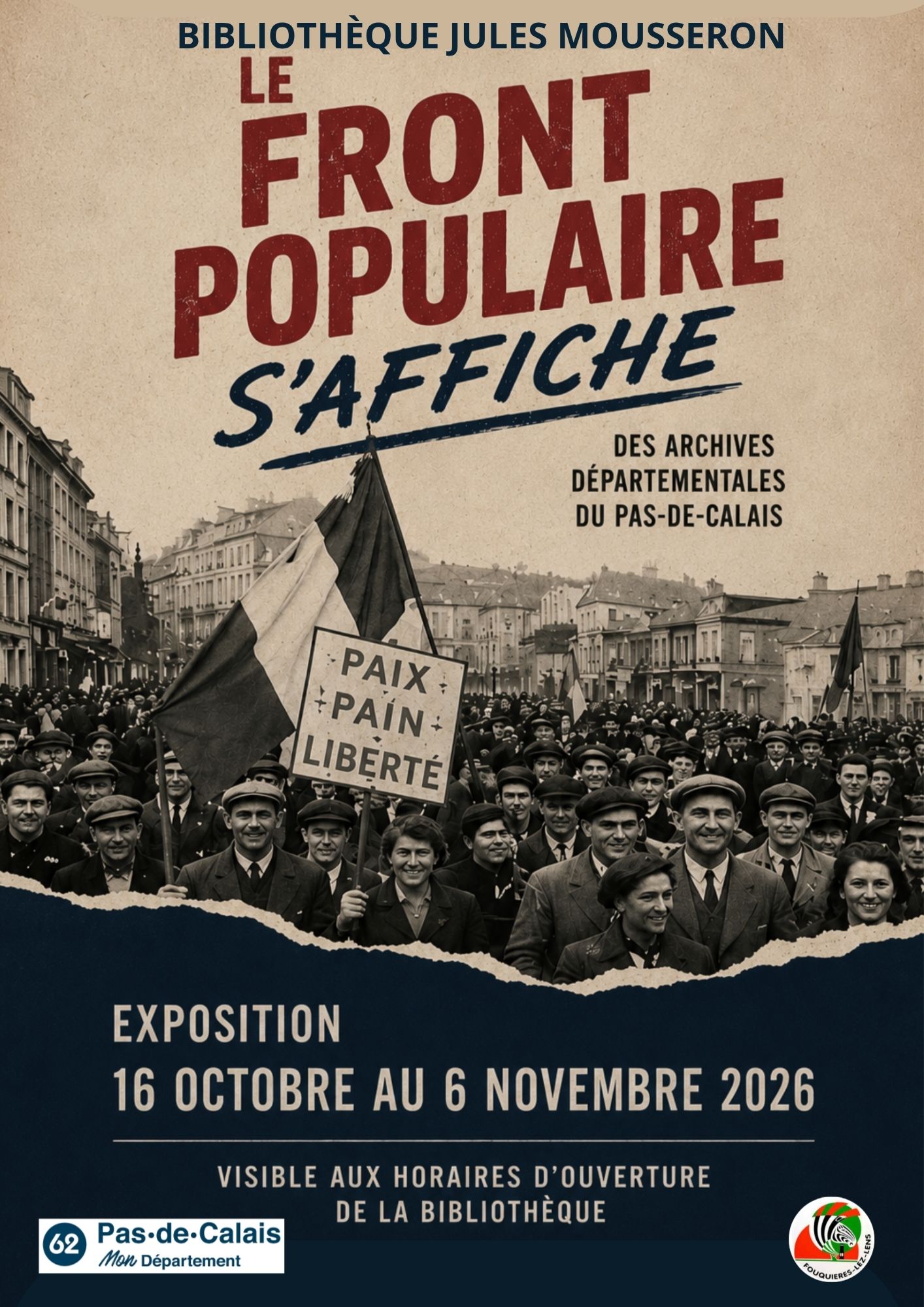 manifestaton  dans une ville dans les années 1930