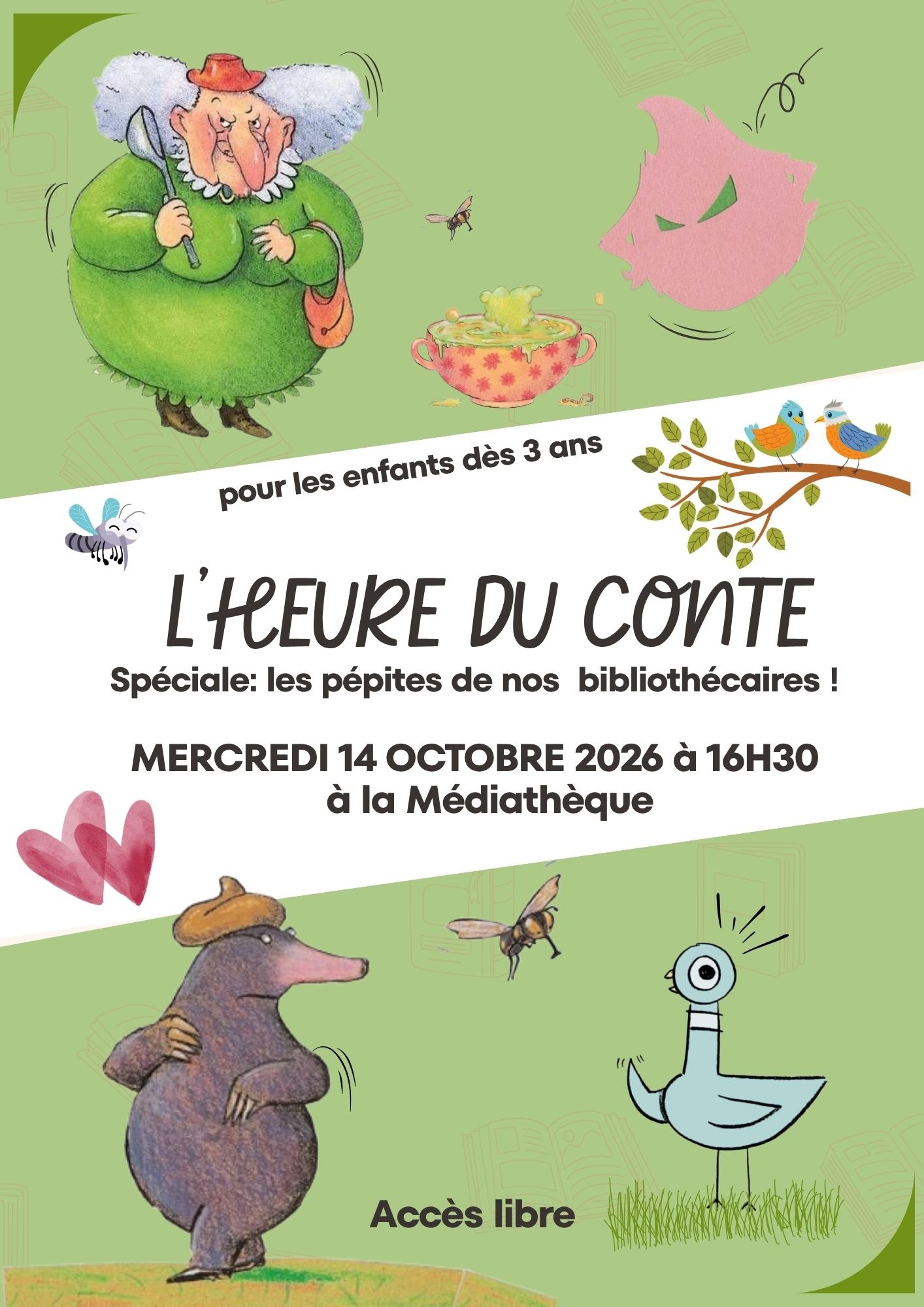 Heure du conte : les pépites de vos bibliothécaires!