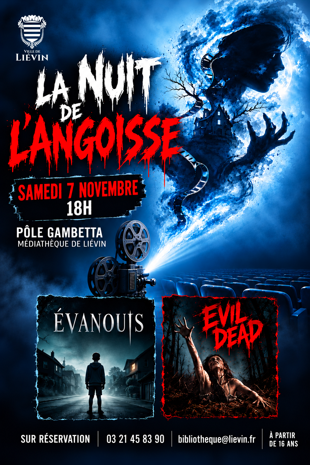 Affiche nuit de l'angoisse
