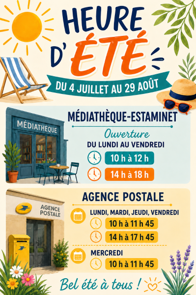 Horaires d'été Grenay