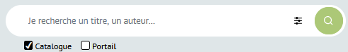 Barre de recherche du site portailrelire